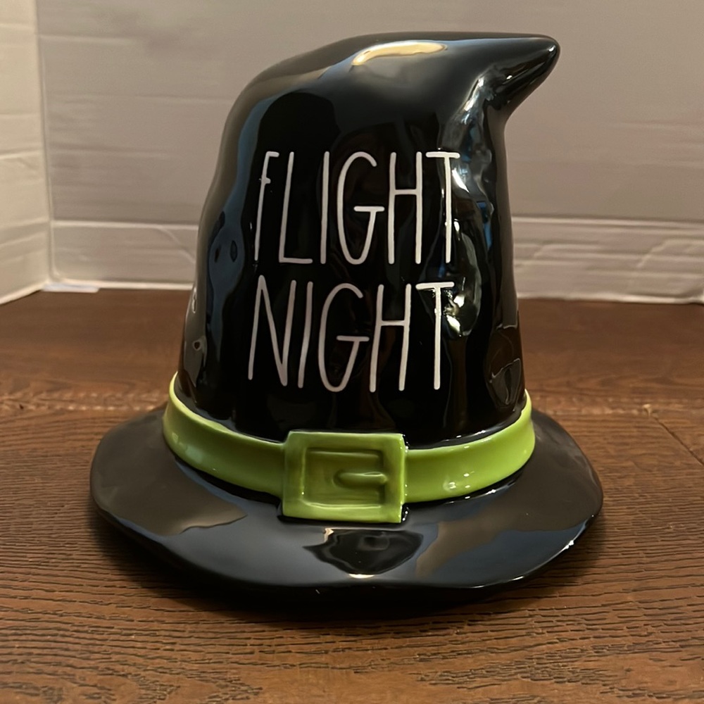 Rae Dunn “flight night” witches hat, Halloween decoration